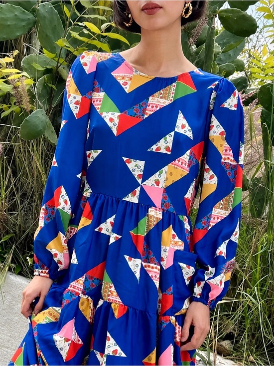 Lisa Says Gah Dresses & Skirts - Lisa Says Gah Maxine Midi Dress Alpine Quilt